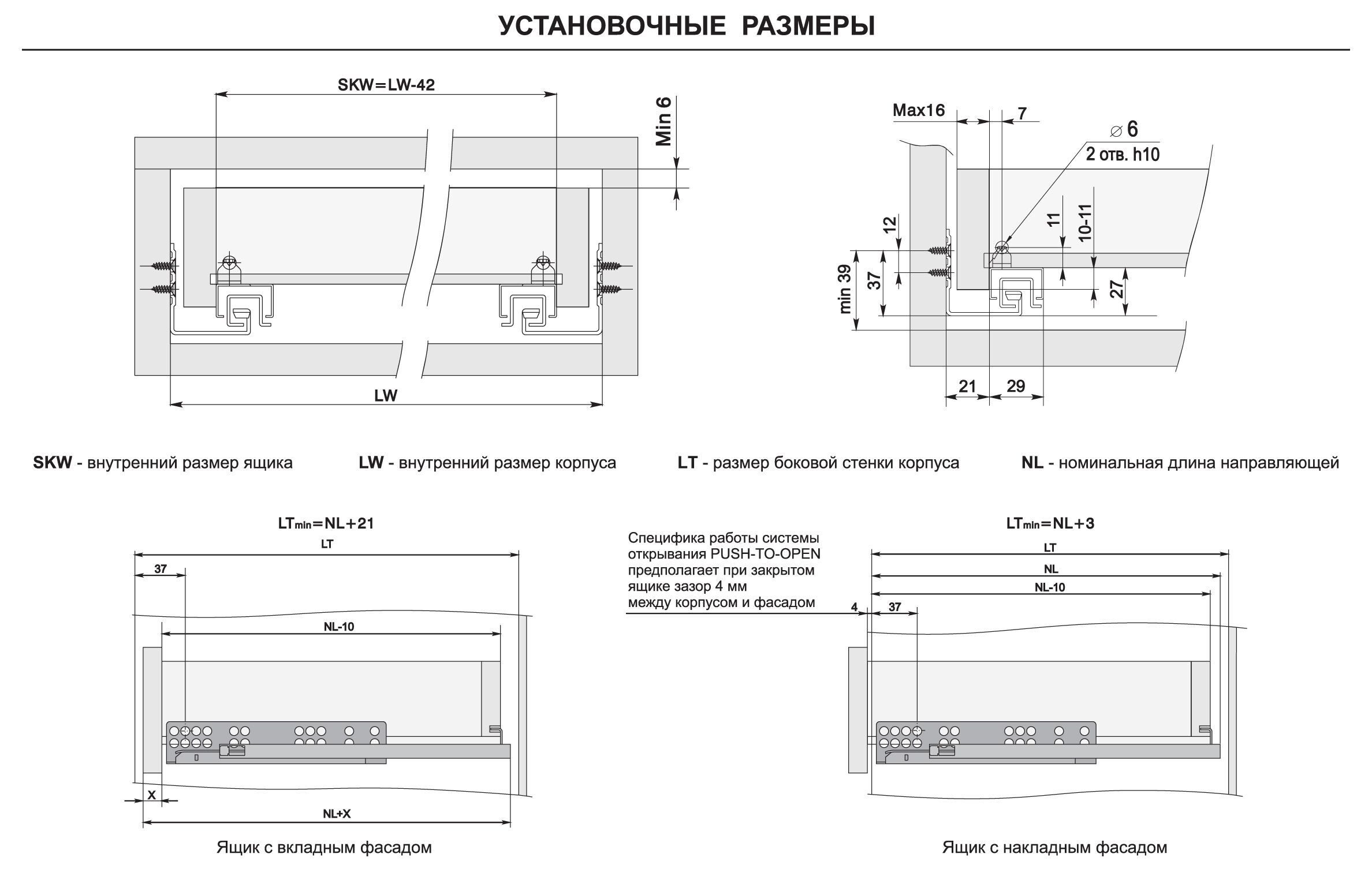 Направляющие шариковые Boyard db8883zn 500 мм